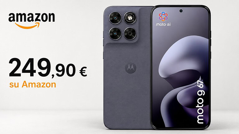 Motorola moto g67, offerta Amazon a 249 euro: display AMOLED 120Hz