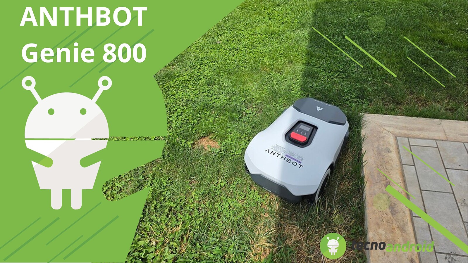 ANTHBOT Genie 800, il robot tagliaerba economico senza filo perimetrale