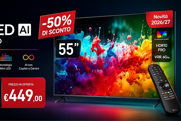 LG 55QNED7EB3C, il Mini LED 4K 2026 al prezzo più basso di sempre