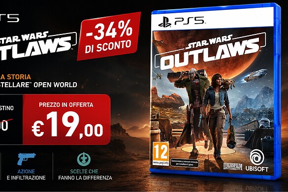 Star Wars Outlaws sotto i 20 euro su Amazon: minimo storico
