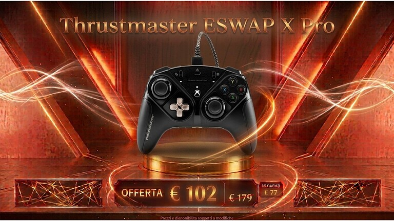 Thrustmaster ESWAP X Pro in offerta a 102€ su Amazon con il 37% di sconto
