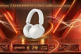 Philips TAH8000EWT: cuffie con 70 ore di autonomia a 79,99 euro