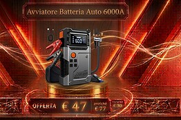 Booster avviamento auto in offerta su Amazon a 47,82 euro