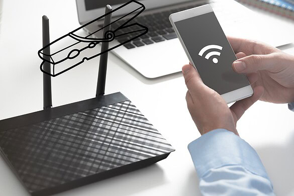 Molletta sull’antenna WiFi: funziona davvero o è solo un mito?