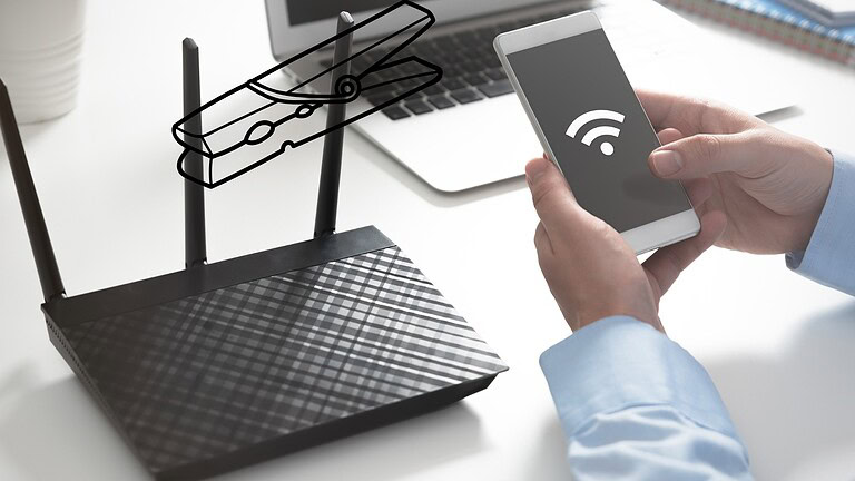Molletta sull'antenna WiFi: funziona davvero o è solo un mito?