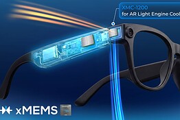 xMEMS XMC-1200: la micro ventola che raffredda gli occhiali smart