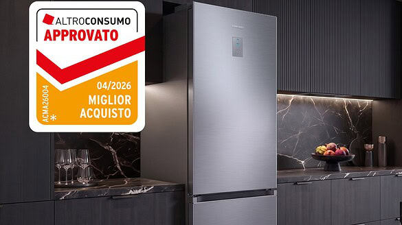 Samsung: Altroconsumo premia frigoriferi e lavatrice AI