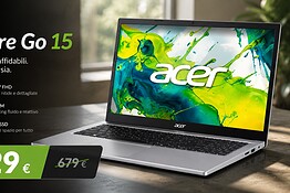 Acer Aspire Go 15 in offerta su Amazon a 529€: sconto di 150€