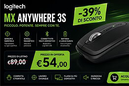 Logitech MX Anywhere 3S in offerta su Amazon a circa 54 euro