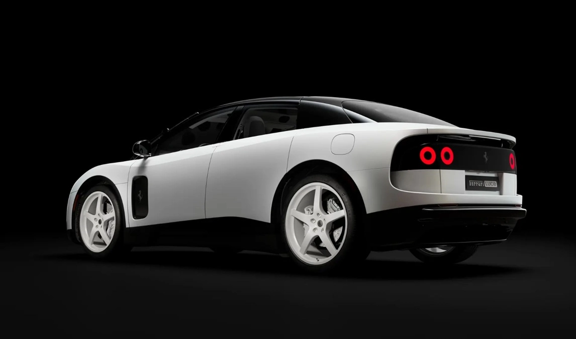 Ferrari elettrica - dettaglio Ferrari Elettrica, la prima "telaio 0" all'asta a Monterey per beneficenza