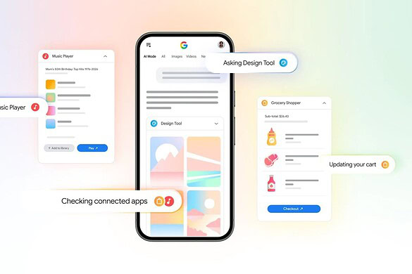 Google AI Mode si collega a Canva, Instacart e YouTube Music
