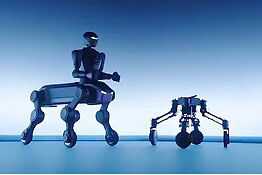 Robot centauro cinese: ruote e braccia in un solo corpo