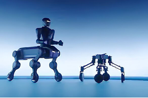 Robot centauro cinese: ruote e braccia in un solo corpo