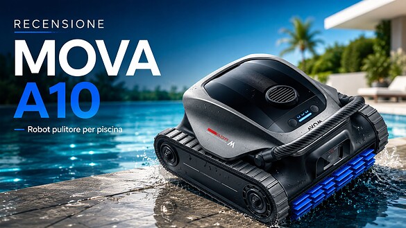 MOVA Diver A10: il robot piscina economico che pulisce fondo e pareti – Recensione