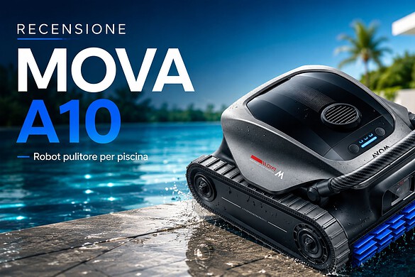 MOVA Diver A10: il robot piscina economico che pulisce fondo e pareti – Recensione
