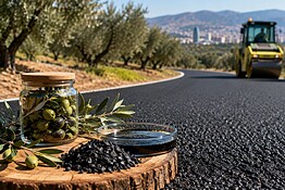 Asfalto dagli ulivi: a Barcellona la strada green senza petrolio