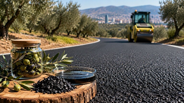 Asfalto dagli ulivi: a Barcellona la strada green senza petrolio