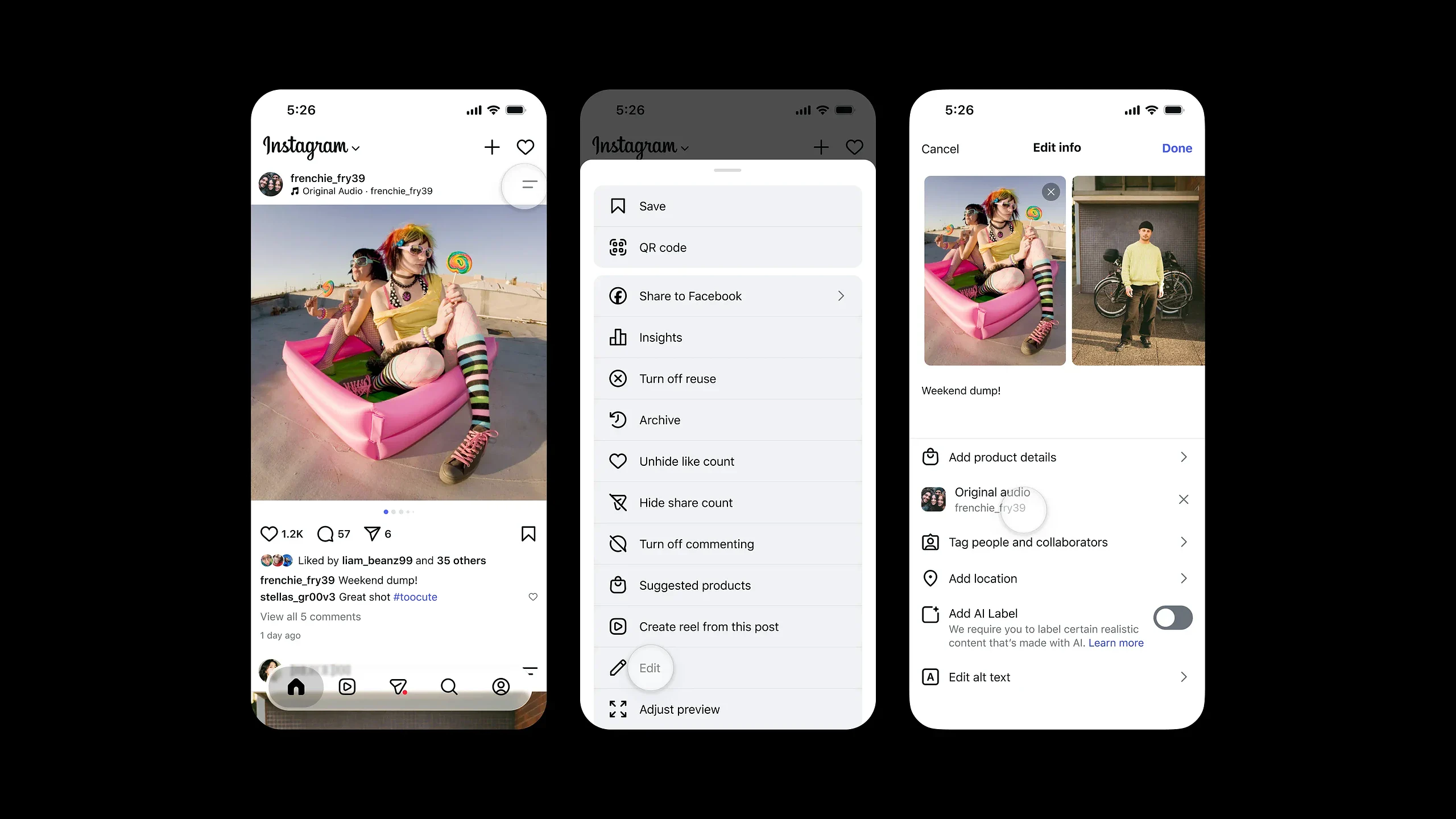 Instagram Replace Audio Instagram, ora puoi cambiare l'audio ai post già pubblicati