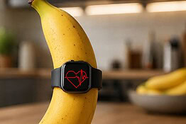 Smartwatch, ecco perché misura un battito cardiaco anche su una banana