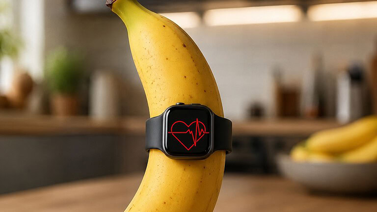 Smartwatch, ecco perché misura un battito cardiaco anche su una banana