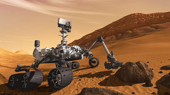 Curiosity trova strane strutture poligonali nel cratere Gale su Marte