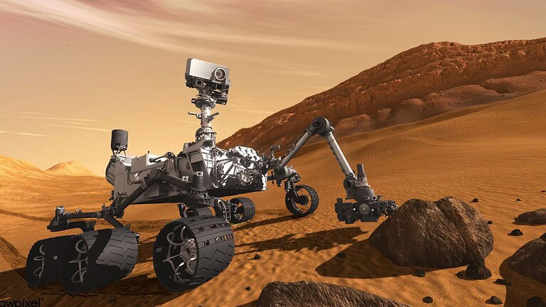 Curiosity trova strane strutture poligonali nel cratere Gale su Marte