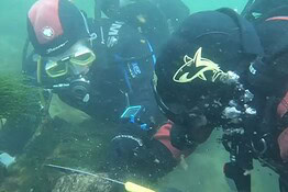 Ponte romano riemerge dalle acque di Solothurn dopo secoli