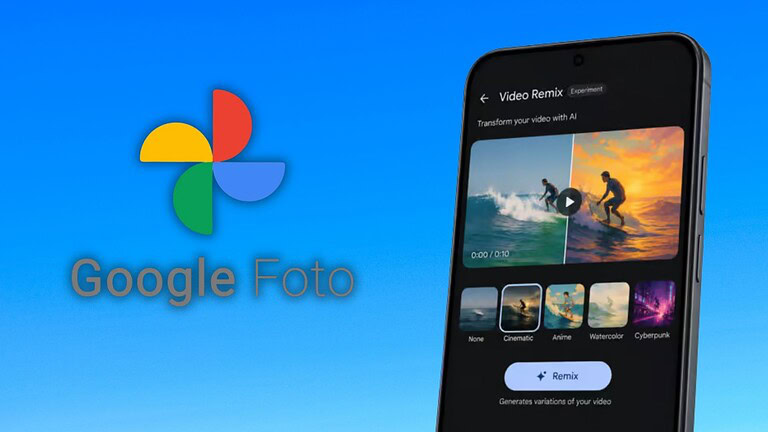 Google Foto, arriva Video Remix: l'editor AI che trasforma i video