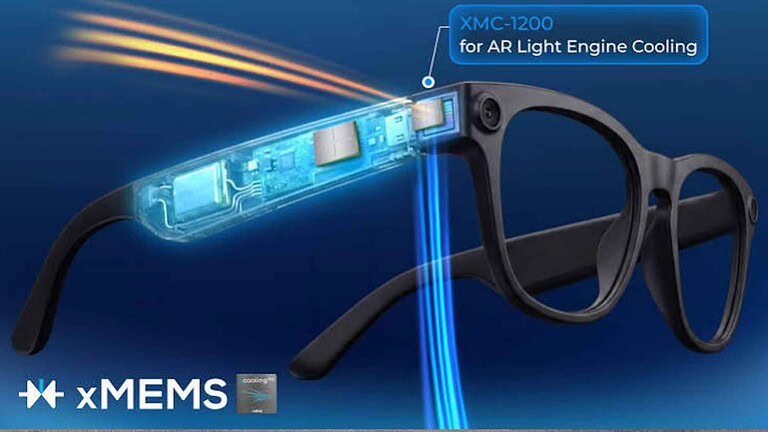 xMEMS XMC-1200: una ventola piccola negli occhiali smart