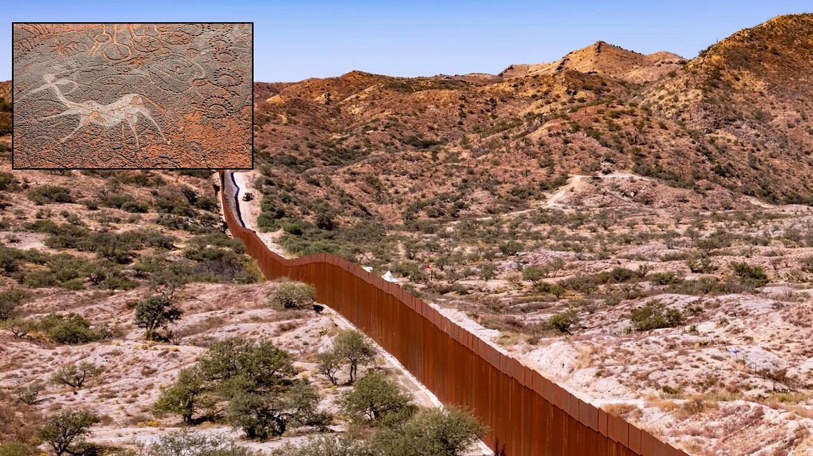 Muro USA-Messico, la dinamite minaccia arte rupestre di 6000 anni