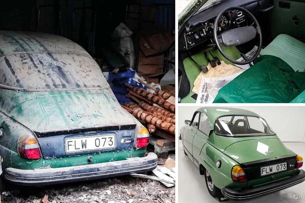 Saab 96 Saab 96 con soli 7 km fa impazzire i collezionisti dopo 46 anni