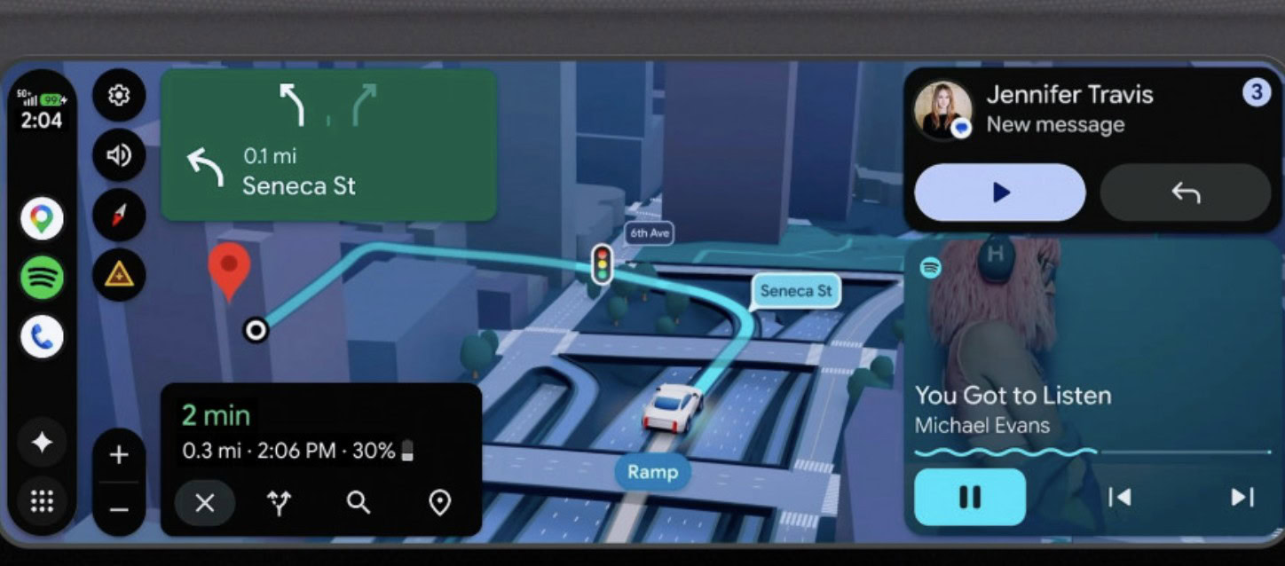 tachimetro Android Auto Google Maps