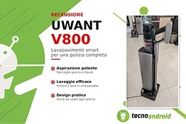 UWANT V800 è l’aspirapolvere senza rullo e da 40.000 Pa – Recensione