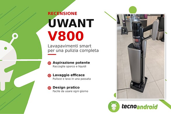UWANT V800 è l’aspirapolvere senza rullo e da 40.000 Pa – Recensione