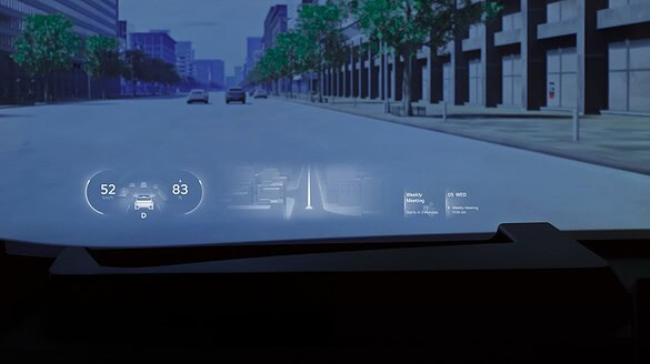 LG Wide Hover Screen: il parabrezza diventa uno schermo