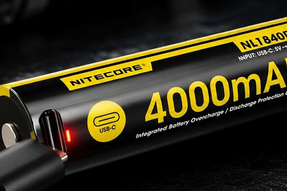 Nitecore NL1840R: la batteria 18650 con USB-C integrata