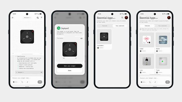 Nothing Essential Apps: creare app direttamente dallo smartphone