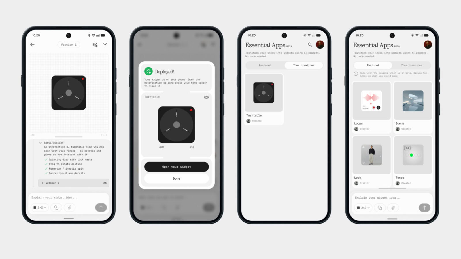 Nothing Essential Apps: creare app direttamente dallo smartphone