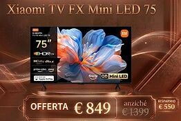 Xiaomi Mini LED 75 su Amazon al prezzo più basso di sempre
