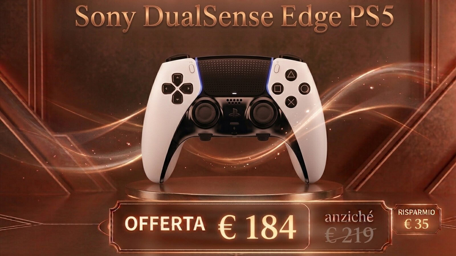 DualSense Edge in sconto su Amazon: 55 euro in meno per PS5