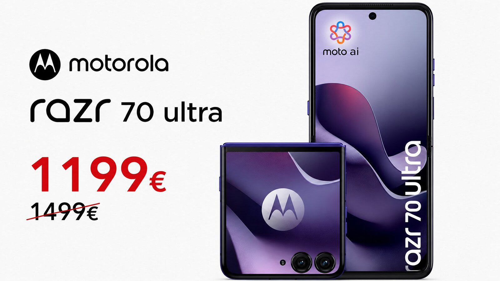 Motorola Razr 70 Ultra al minimo storico su Amazon: sconto oltre 299€