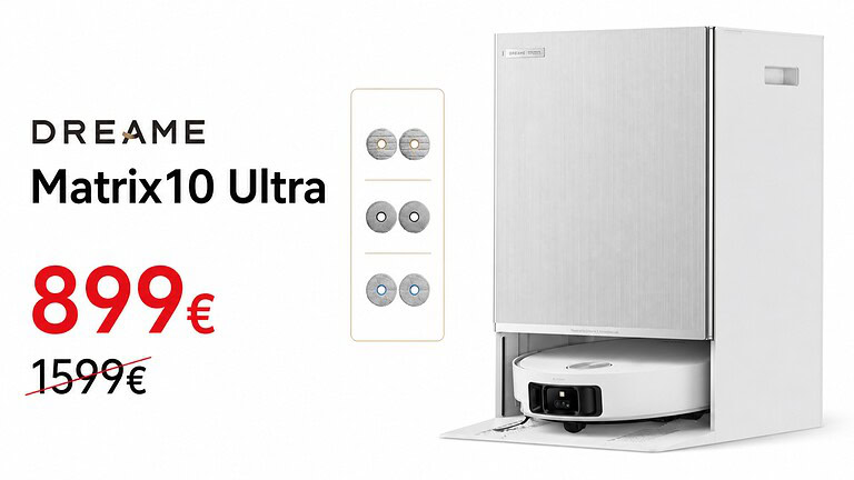 Dreame Matrix10 Ultra a 899€: sconto record di 700€ su Amazon