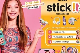 SBS lancia Stick!t: sticker personalizzati con AI direttamente in store