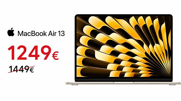 MacBook Air 13″ M5 crolla su Amazon: quasi 300€ di sconto sul nuovo chip AI