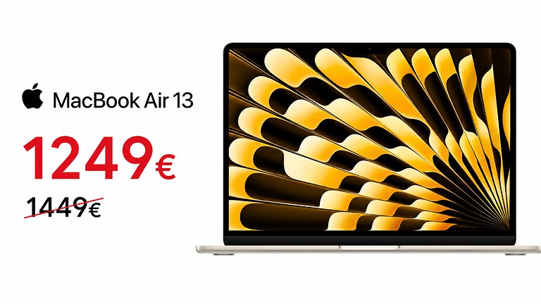 MacBook Air 13" M5 crolla su Amazon: quasi 300€ di sconto sul nuovo chip AI