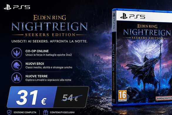 Elden Ring Nightreign Seekers Edition per PS5 in sconto del 45% su Amazon