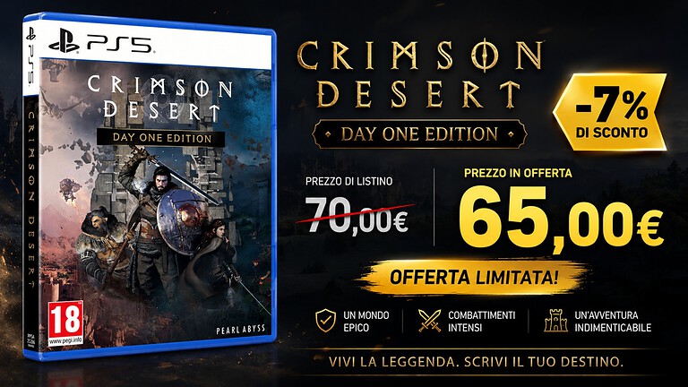 Crimson Desert in offerta su Amazon: l'action RPG per PS5 costa meno