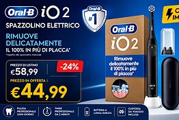 Oral-B iO 2 in offerta su Amazon a 44,99 euro: pulizia sonica al top