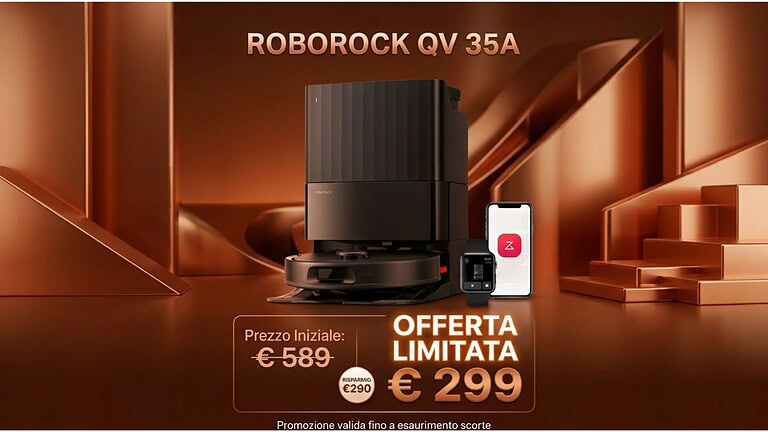 roborock QV 35A al minimo storico: sconto del 49% su Amazon