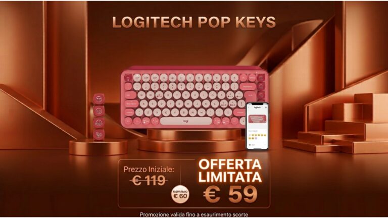 Logitech POP Keys a metà prezzo su Amazon: sconto del 50%